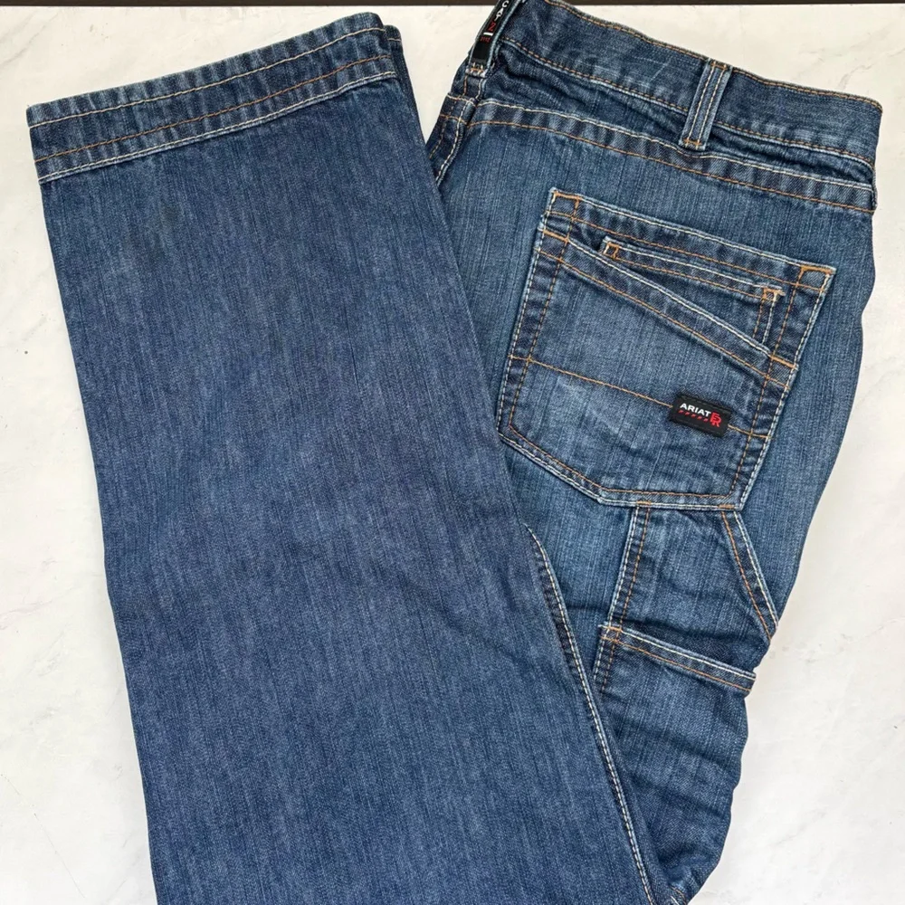 Ariat Men’s 42 M4 FR Relaxed Boot Jean Western Denim Workwear Utility Cowboy